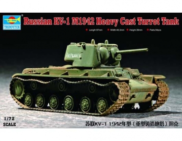 KV-1 1942 mit schwerem, gegossenem Turm, 1:72