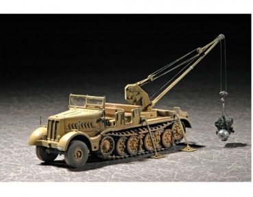 Sd.Kfz. 9/1 FAMO mit Bilstein Kran (frühe Version) / Drehkran 6t auf Zugkraftwagen 18t, 1:72