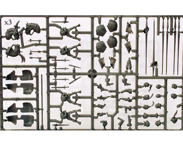 "Men at arms" 1450-1500, zu Pferd (28mm)