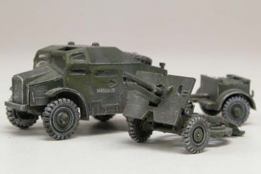 Britische 25Pfdr Feldhaubitze mit Morris Quad, 1:76