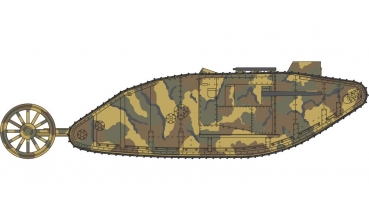 MkIV "Male", Britischer Panzer, 1. Weltkrieg, 1:76