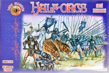 Halb-Orks Set 1, Pikeniere, 1:72