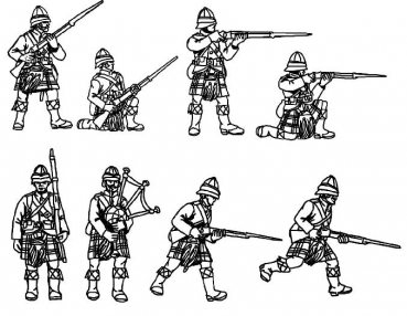 Britische Highlander, Kolonialzeit 1:72