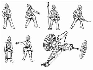 Britische koloniale Artillerie, 1:72
