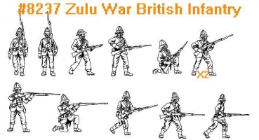 Zulu Wars - British Infantry, 1:72
