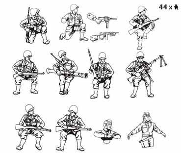 US tank riders, 1:72