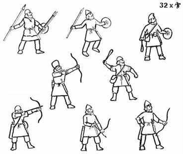 Sassanid Light Infantry, 1:72