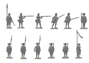 Preview: Hessische Musketiere, Amerikanischer Unabhängikeitskrieg, 1:72