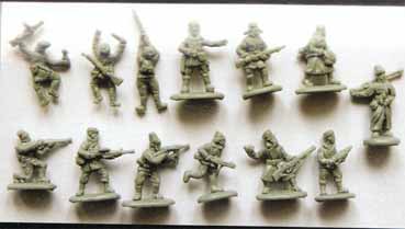 Russische Partisanen in Winterbekleidung (2.Weltkrieg), 1:72