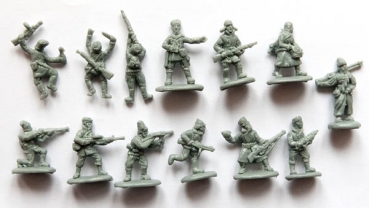 Russische Partisanen in Winterbekleidung (2.Weltkrieg), 1:72