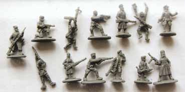 Russische Partisanen in Sommerbekleidung (2.Weltkrieg), 1:72
