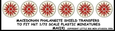 Macedonian Phalanx (48 Shield Decals)