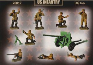 US-Infanterie mit 37mm PAK,  2. Weltkrieg 1:72