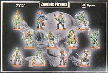 Zombie-Piraten Set 1, 1:72
