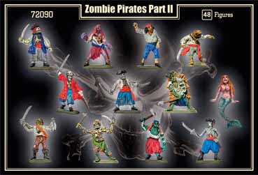 Zombie-Piraten Set 2, 1:72