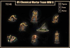 Preview: U.S. Amerikanische "Chemical" Mörser Teams, 2.Weltkrieg, 1:72
