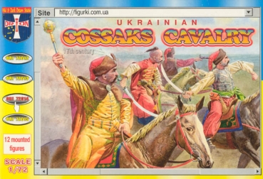 Ukrainian Cossacks on Horse, 17.century, 1:72