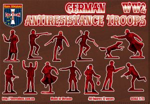 German antiresistance Tropps, WW2, 1:72