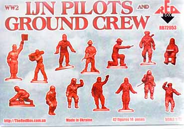 Japanische Marine Piloten und Bodenpersonal, 2. Weltkrieg 1:72