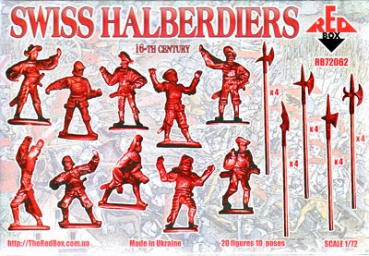 Swiss Hellebardiers, 16th century, 1:72