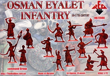 Osmanische Eyalet Infanterie, 16. - 17. Jahrhundert, 1:72