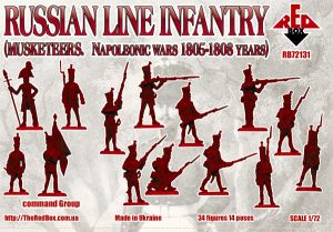 Russische Linieninfanterie, Musketiere, 1805-1808, 1:72
