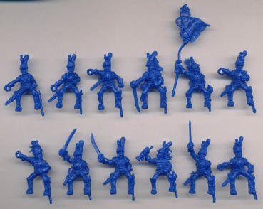 Französische Kürassiere im Angriff, napoleonische Epoche, 1:72