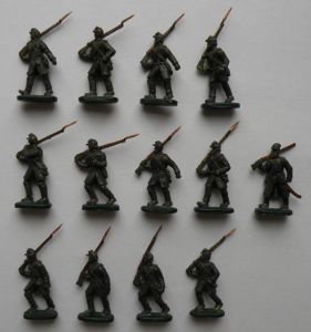 Unions Infanterie, angreifend, Amerikanischer Bürgerkrieg, 1851-1856 1:72