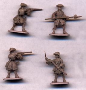 Französische Musketiere, feuernd, 1701-1714, 1:72