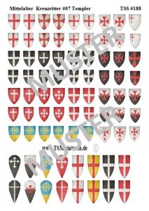 Crusader Knights 07, Shields , 1:72