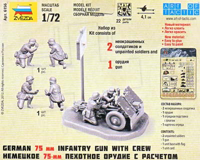 German 75-mm Infantry-Gun, 1:72