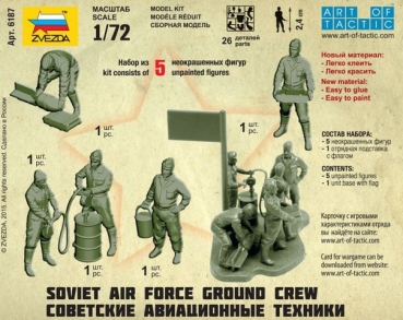 Russische Luftwaffe Bodenpersonal , 1:72