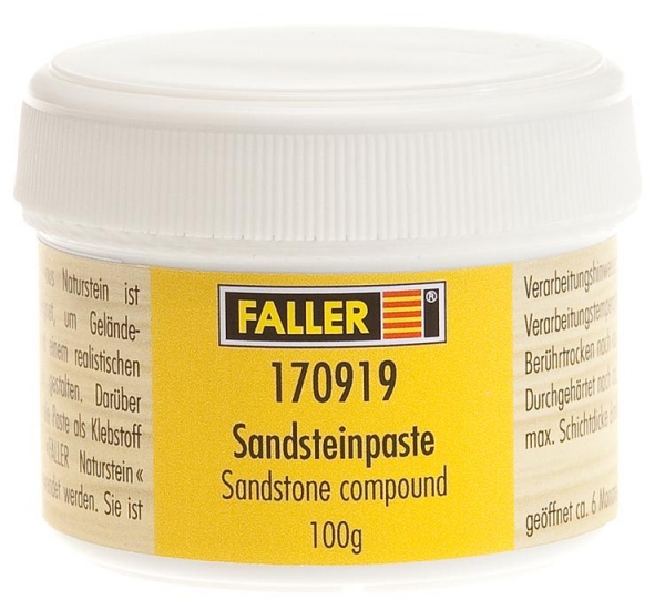 FALLER Natural stone, Stone paste, dark white, 100 g