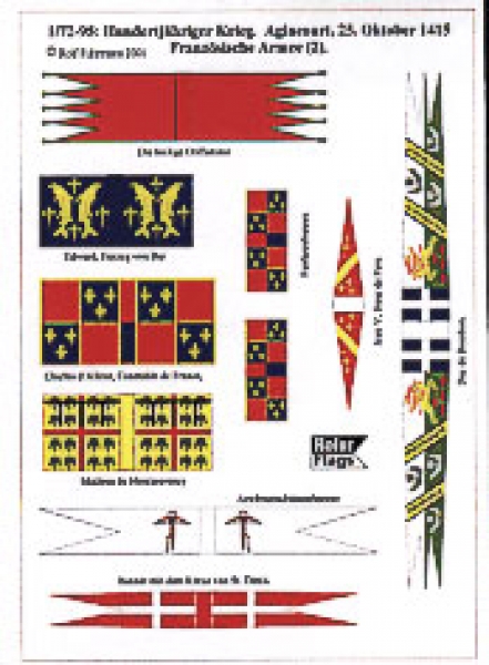 Hundertjähriger Krieg Agincourt, 25.Okt. 1415 Französische Armee (2)