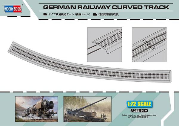 German Railway curved Track, 1:72