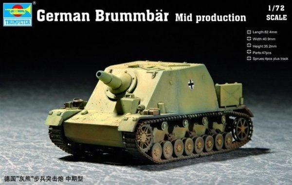 Sturmmörser Brummbär, mittlere Ausführung, 1:72