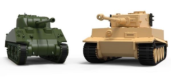 "Classic Conflict Tiger 1 vs Sherman Firefly", 1:72