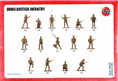 BRITISH Infantry, 2. World War, 1:72