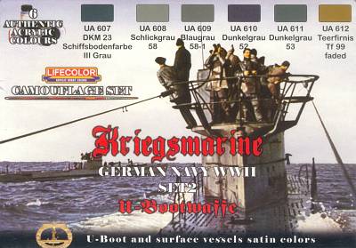 Color Set German Kriegsmarine