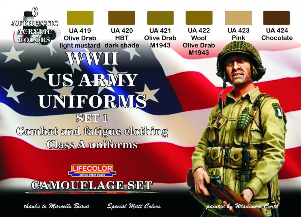 Color Set  WW2 US Combat Gear