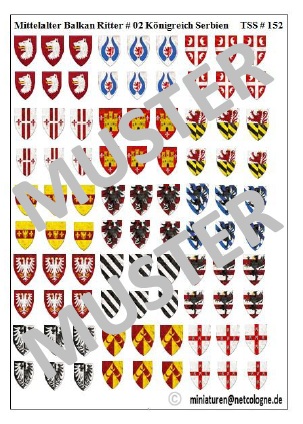 Shields Balkan Knights 02 Kingdom of Serbia