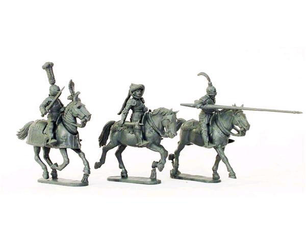 "Men at arms" 1450-1500, zu Pferd (28mm)
