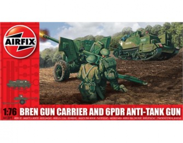 Bren Gun Carrier + 6pfdr Panzerabwehrkanone, 1:76