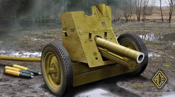76,2mm (m-1943) Soviet regimental gun, 1:72