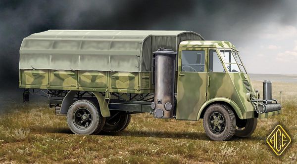 AHN Französischer 3,5t LKW, Holzgaser 1:72