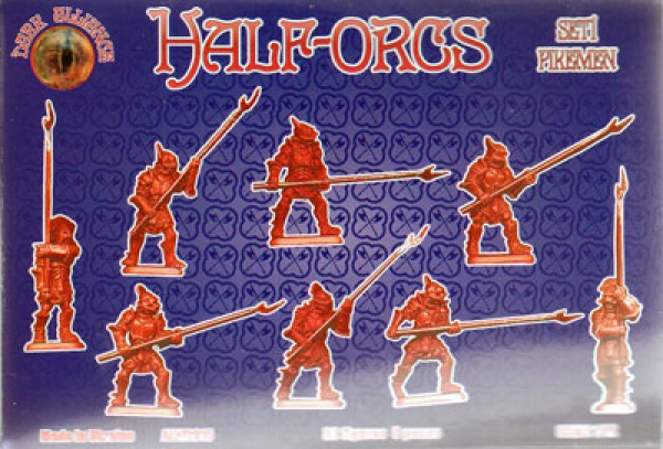 Halb-Orks Set 1, Pikeniere, 1:72