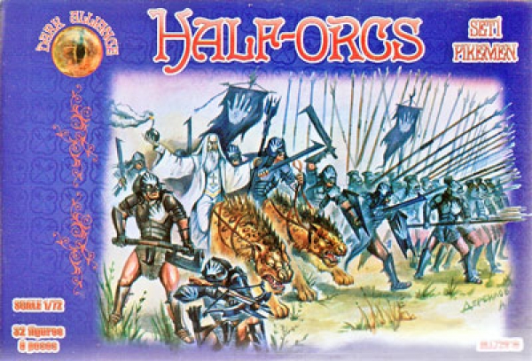 Halb-Orks Set 1, Pikeniere, 1:72