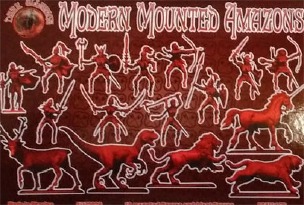 Amazonen, modern, Set 2, beritten, 1:72