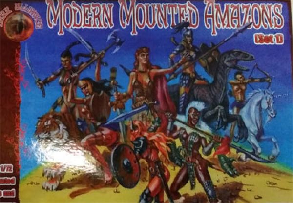 Amazonen, modern, Set 2, beritten, 1:72