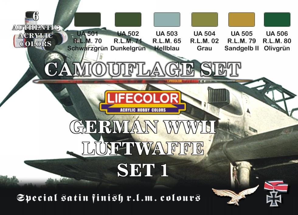 Camouflage Set "Deutsche Luftwaffe 2. Weltkrieg" Set 1